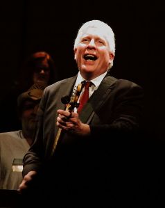 Chatham playing guitar in the finale of 'A Secret Rose'