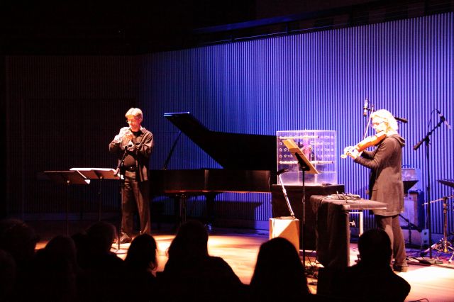 Tree Piece #55 "lulu variations" with Tom Dambly, trumpet, Wendy Reid, violin and electronics and Lulu Reid on vocals.