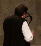 Curran completing his circumnavigation which opened the performance.