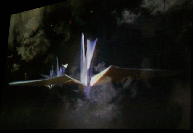 Three scenes from the video