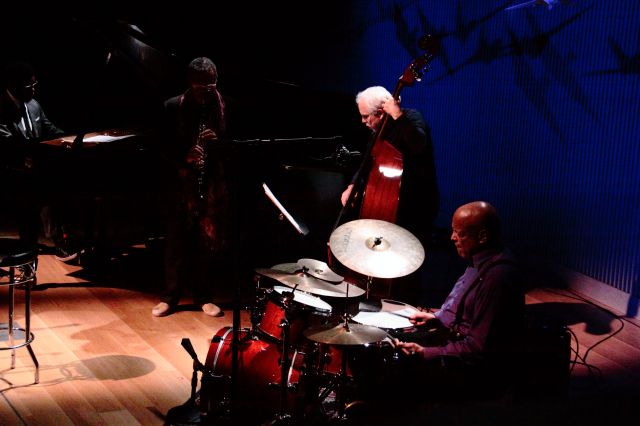 Four views of Don Byron and his quartet.
