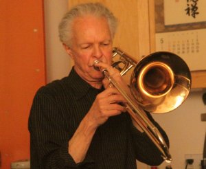 The amazing Stuart Dempster at Phil's loft a few years ago.