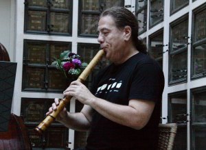 Philip Gelb performing at the June 21, 2015 Garden of Memory Concert at Oakland's Chapel of the Chimes.