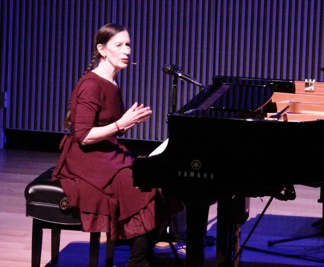 Meredith Monk performing her signature Gotham Lullaby